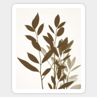 Botanical Earthy Nordic Design Sticker